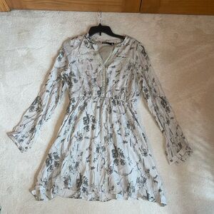 INA large grey floral dress